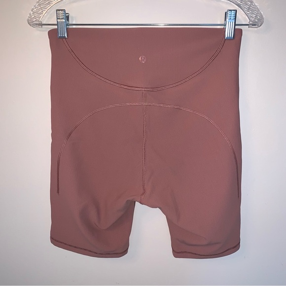 Lululemon Ribbed Contoured High-Rise Short 8" Spiced Chai 8 - Picture 5 of 8